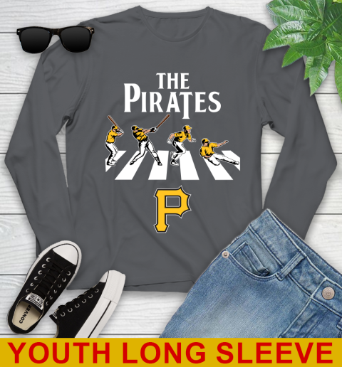 MLB Baseball Pittsburgh Pirates The Beatles Rock Band Shirt Youth Long Sleeve 9