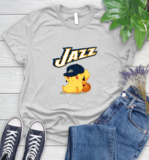 NBA Pikachu Basketball Sports Utah Jazz Women's T-Shirt