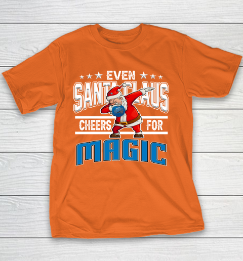 Orlando Magic Even Santa Claus Cheers For Christmas NBA Youth T-Shirt 4