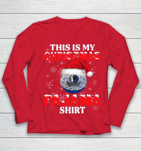 Dallas Mavericks This Is My Christmas Pajama Shirt NBA Youth Long Sleeve 8