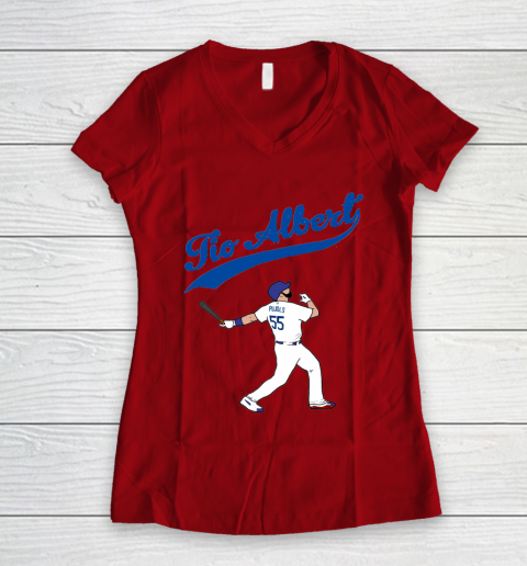 Tio Albert Baseball Women's V-Neck T-Shirt 6