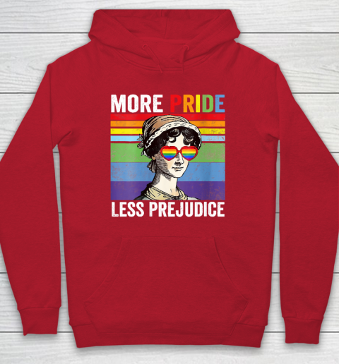 More Pride Less Prejudice Pride Month Funny Hoodie 7