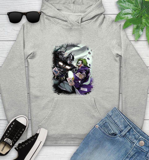 Oakland Raiders NFL Football Batman Fighting Joker DC Comics Youth Hoodie