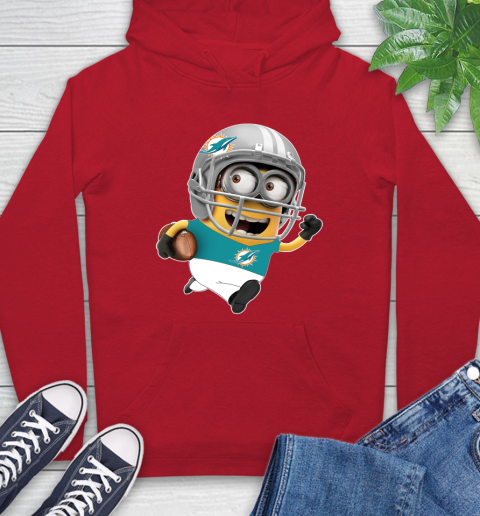 NFL Miami Dolphins Minions Disney Football Sports Hoodie 10