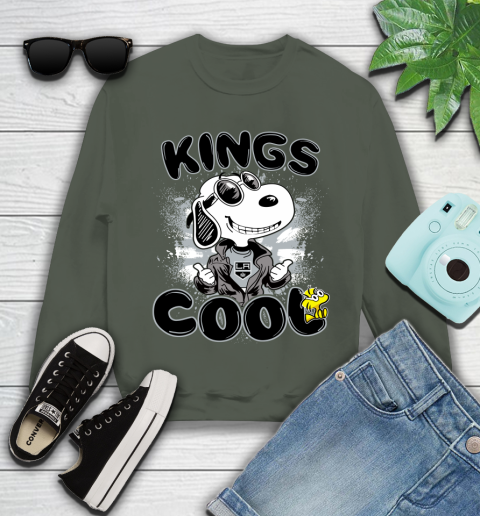 NHL Hockey Los Angeles Kings Cool Snoopy Shirt Youth Sweatshirt 7