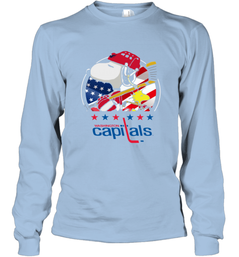 oxu1 washington capitals snoopy and woodstock nhl long sleeve tee 14 front light blue