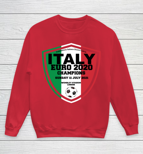 Italy Football Italian Football Forza Italia Champions Euro 2020 Youth Sweatshirt 7