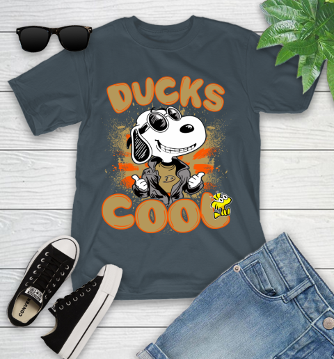 NHL Hockey Anaheim Ducks Cool Snoopy Shirt Youth T-Shirt 9