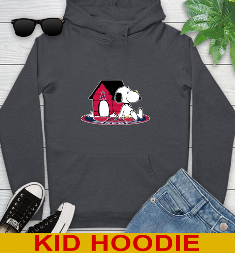 MLB Baseball Los Angeles Angels Snoopy The Peanuts Movie Shirt Youth Hoodie 9