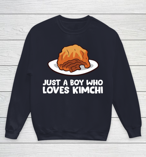 Just a Boy Who Loves Kimchis Funny Kimchi Youth Sweatshirt 2