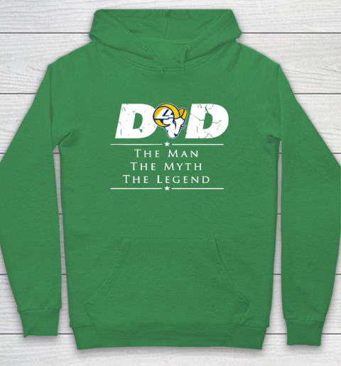 Los Angeles Rams NFL Football Dad The Man The Myth The Legend Hoodie 5