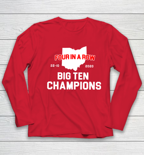 Big Ten Champions Four in a Row 2020 Youth Long Sleeve 8