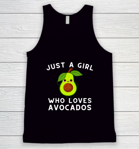 Just A Girl Who Loves Avocados Avocado Guacamole Raglan Baseball Tank Top