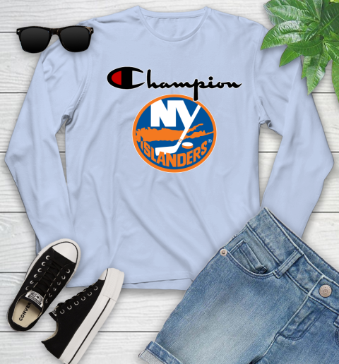 NHL Hockey New York Islanders Champion Shirt Youth Long Sleeve 6