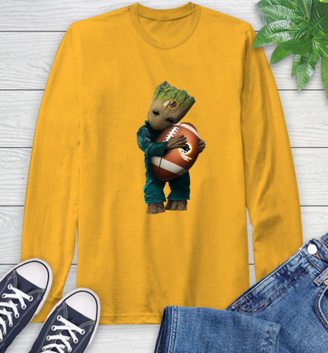 NFL Groot Guardians Of The Galaxy Football Sports Washington Redskins Long Sleeve T-Shirt 3