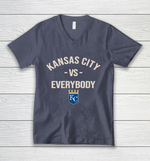 Kansas City Royals Vs Everybody V-Neck T-Shirt 7