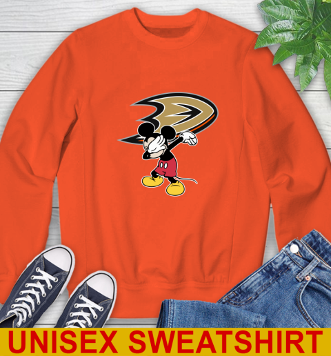 Anaheim Ducks NHL Hockey Dabbing Mickey Disney Sports Sweatshirt 4
