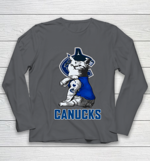 NHL My Cat Loves Vancouver Canucks Hockey Youth Long Sleeve 6