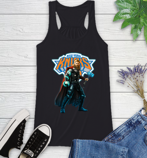 NBA Thor Avengers Endgame Basketball New York Knicks Racerback Tank 2
