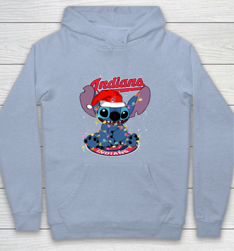 Cleveland Indians MLB noel stitch Baseball Christmas Youth Hoodie 5