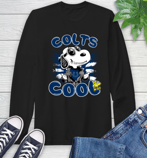 NFL Football Indianapolis Colts Cool Snoopy Shirt Long Sleeve T-Shirt
