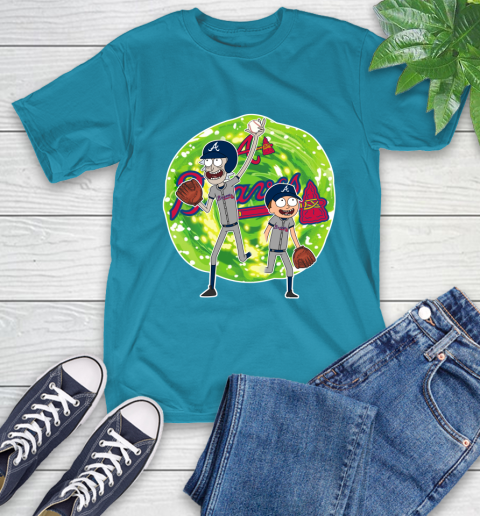 MLB Atlanta Braves Rick And Morty Baseball Sports T-Shirt 8