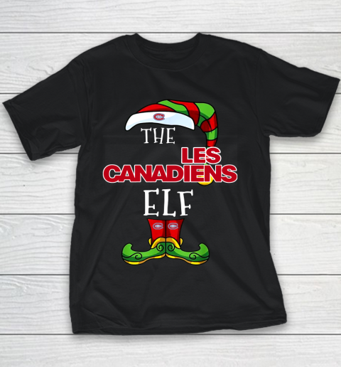 Montreal Canadiens Christmas ELF Funny NHL Youth T-Shirt