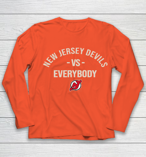 New Jersey Devils Vs Everybody Youth Long Sleeve 3