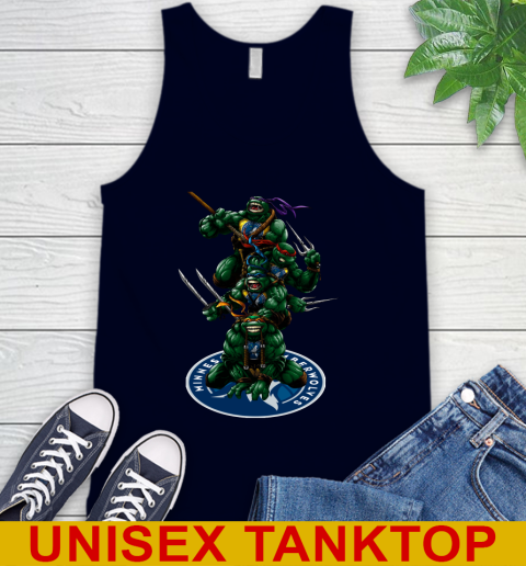 NBA Basketball Minnesota Timberwolves Teenage Mutant Ninja Turtles Shirt Tank Top 3