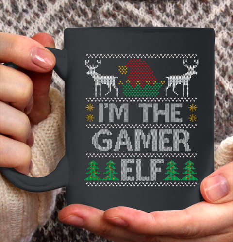 Gamer Elf Matching Family Group Christmas Party Pajama Ceramic Mug 11oz