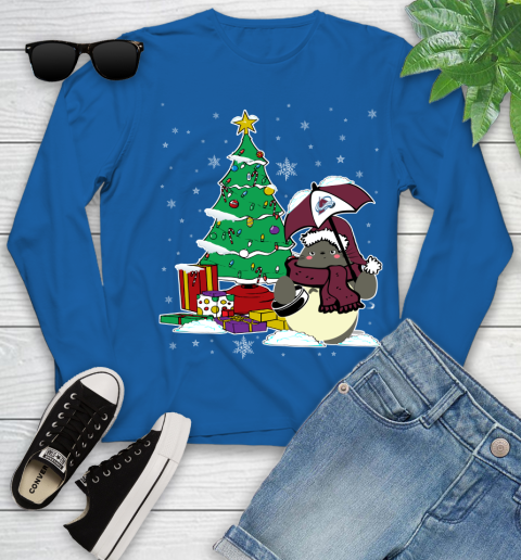 Colorado Avalanche NHL Hockey Cute Tonari No Totoro Christmas Sports Youth Long Sleeve 10