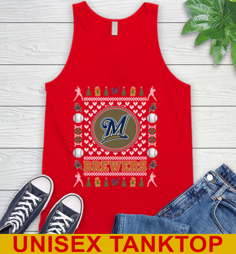 Milwaukee Brewers Merry Christmas MLB Baseball Loyal Fan Tank Top 5
