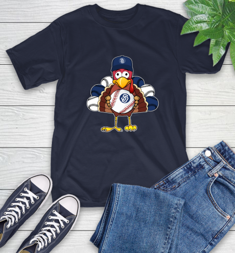 San Diego Padres Turkey thanksgiving T-Shirt 4