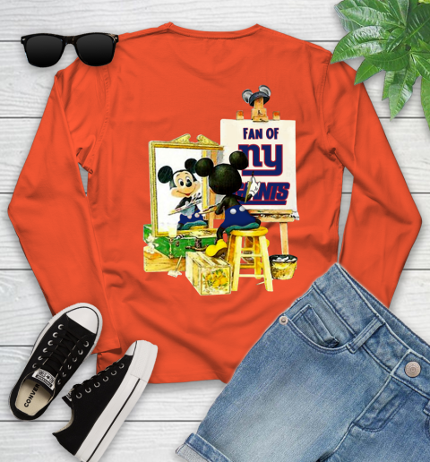 NFL Football New York Giants Mickey Drawing Shirt 115