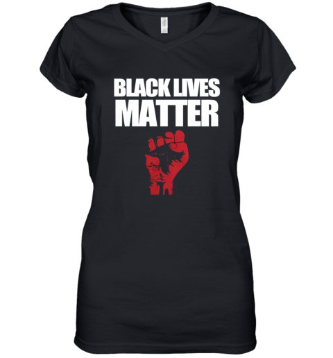 Black Lives Matter Shirt Women's V-Neck T-Shirt