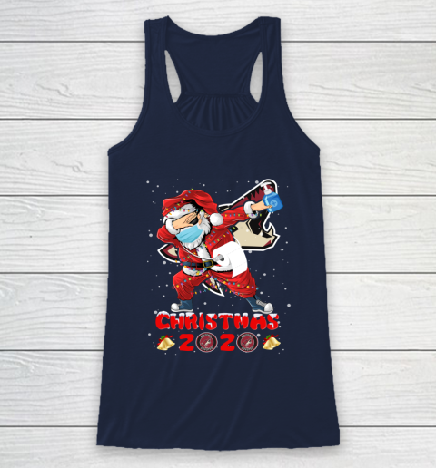 Arizona Coyotes Funny Santa Claus Dabbing Christmas 2020 NHL Racerback Tank 8