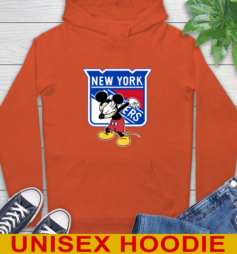 New York Rangers NHL Hockey Dabbing Mickey Disney Sports Hoodie 5