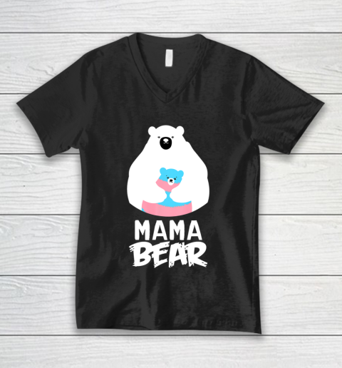 Mama Bear Transgender Shirt LGBT Pride V-Neck T-Shirt