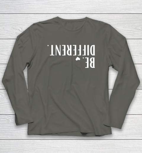 Funny Upside Down Be Different Long Sleeve T-Shirt 4