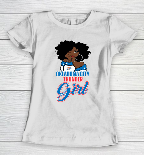 Oklahoma City Thunder Girl NBA Women's T-Shirt 3