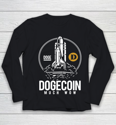 Dogecoin Rocket To The Moon Youth Long Sleeve