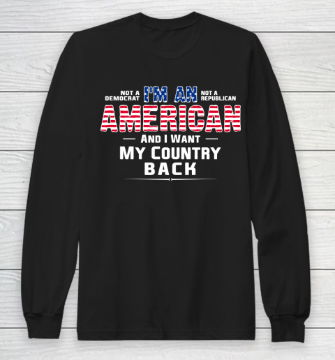 Veteran Shirt Patriot I Am An American Long Sleeve T-Shirt