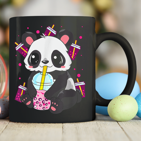 Kawaii Cute Anime Panda Boba Bubble Tea Otaku Ceramic Mug 11oz