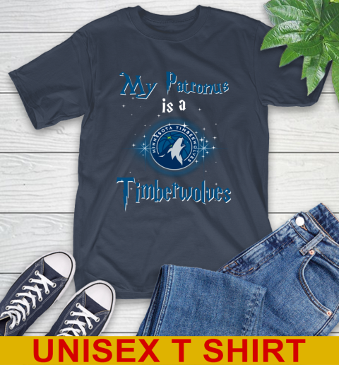 NBA Basketball Harry Potter My Patronus Is A Minnesota Timberwolves T-Shirt 3
