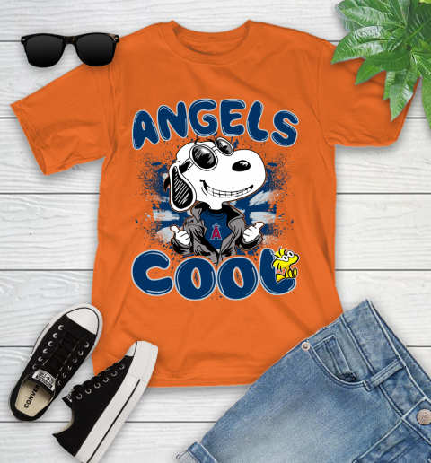 MLB Baseball Los Angeles Angels Cool Snoopy Shirt Youth T-Shirt 8