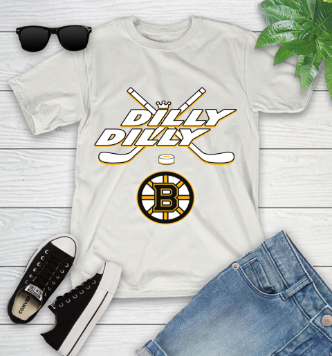 NHL Boston Bruins Dilly Dilly Hockey Sports Youth T-Shirt 12