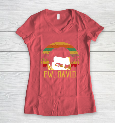EW DAVID RETRO Women's V-Neck T-Shirt 4