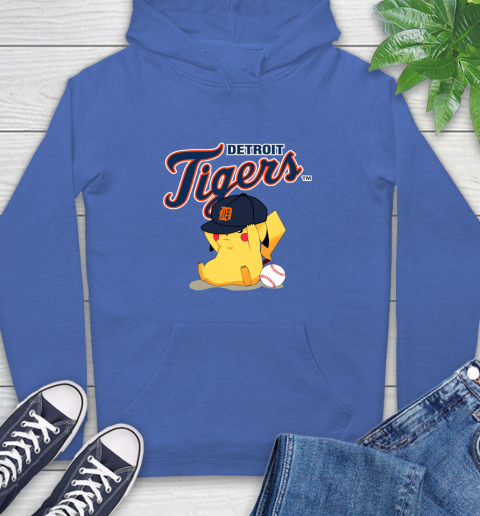 MLB Pikachu Baseball Sports Detroit Tigers Hoodie 9