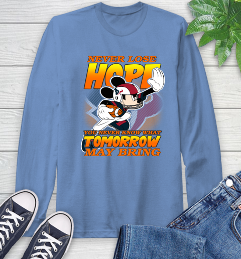 Houston Texans NFL Football Mickey Disney Never Lose Hope Long Sleeve T-Shirt 12
