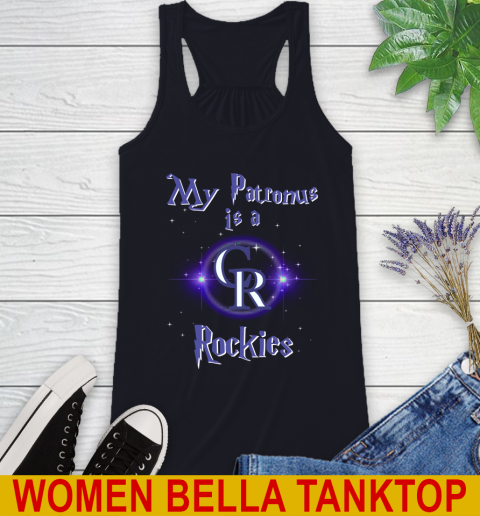 MLB Baseball Harry Potter My Patronus Is A Colorado Rockies Racerback Tank 8
